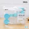 7/11Pcs Travel Bottles Set With Storage Bag Travel Size Empty Liquid Cream Lotion Containers Fine Mist Spray Bottle Squeeze Tube