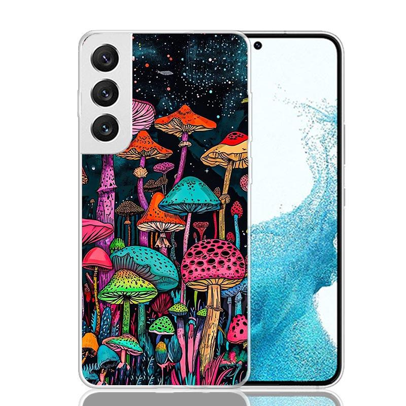 Красочный гриб для Samsung Galaxy S25 S24 S23 S22 Ultra Чехол для телефона S21 Plus S20 FE S10 + S25Edge Fundas Обложка Coque S25 S24 S