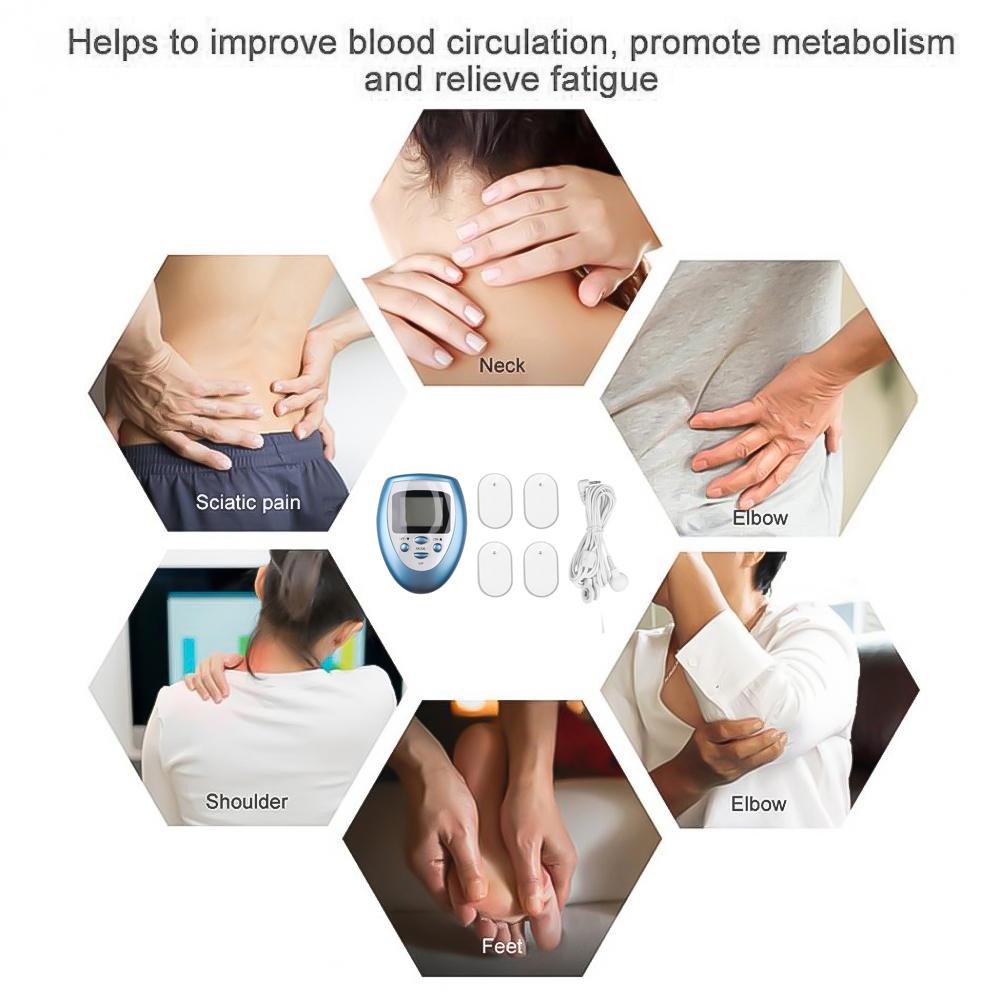 Цифровой электрический массажер Высококачественный электрический цифровой тренажер Tens Fitness Therapy Machine Массажер для всего тела Обезболивание Практичный