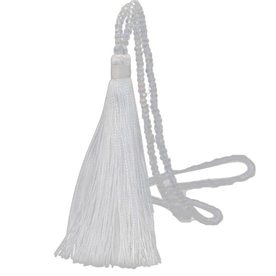 Модное женское ожерелье с кисточкой-подвеской, из искусственного хрусталя, с бусинами, длинное, ювелирное украшение, подарок