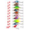 10PCS 4.4cm/3.5g Three Anchor Hook Water Surface Fish Bait Sequin Hard Bait