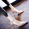 Fashion Shoes For Women Bling Shing Women Pumps 2024Ankle Strap Crystal High Heels Shoes Woman Pointed Toe Thin Heel Wedding Party Shoes