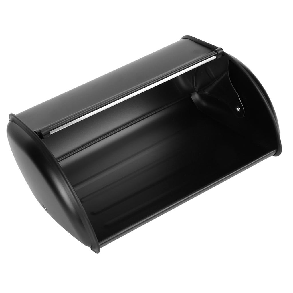 Large Capacity Stainless Steel Bread Box Holder Bin Container Kitchen Storage OrganizerBlack