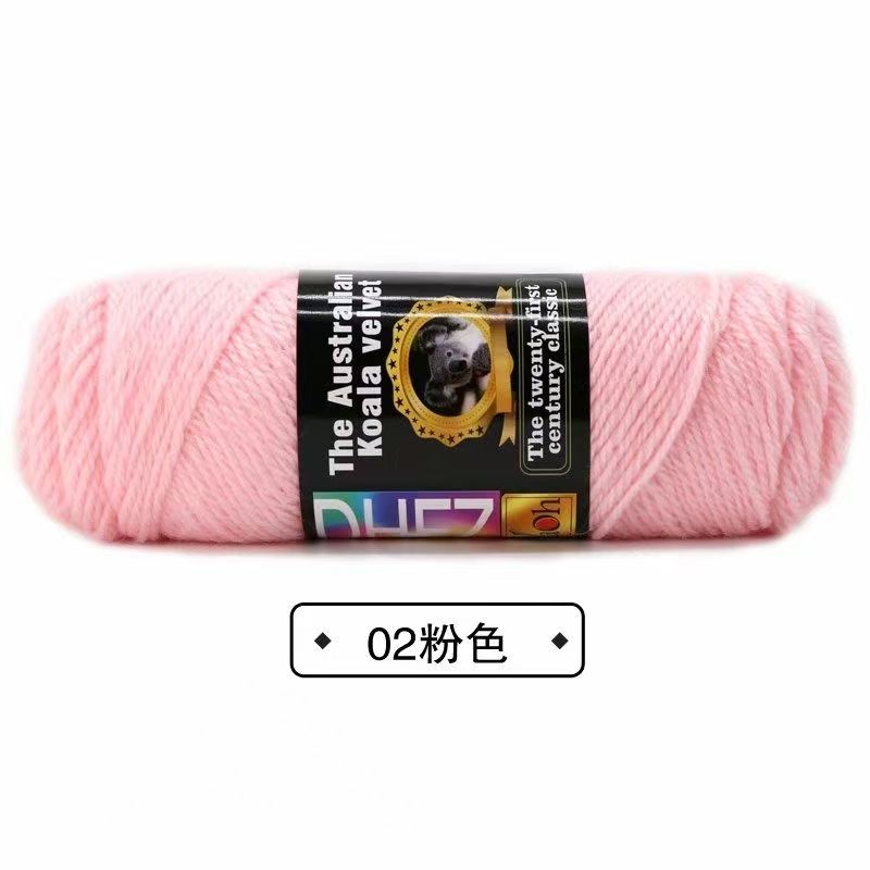 100G Wool Blended Koala Fleece Hand-knitted Medium Thick Yarn Rod Needle Thread Jacket Scarf DIY Knitting&Crocheting