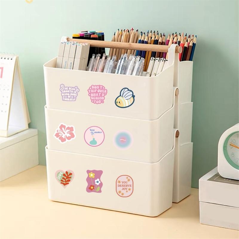 500Pcs Floral Sticker Cartoon Decorative Sticker Sealing Label for Seal Envelope Card Scrapbooking Journal Wrapping