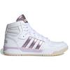 Adidas Neo Entrap Mid Прочные Амортизирующие Высокие Кеды для Скейтбординга Женские Кеды для Скейтбординга Белый Фиолетовый FW3480