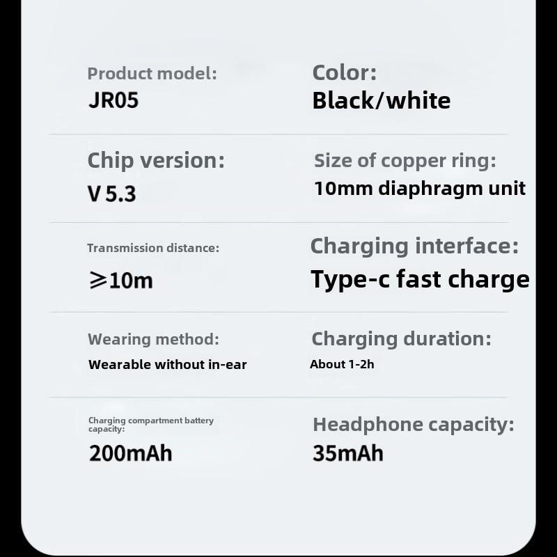 Двойные Bluetooth-наушники, полувставные наушники, безболезненное ношение, беспроводные спортивные Bluetooth-наушники с длительным сроком службы батареи