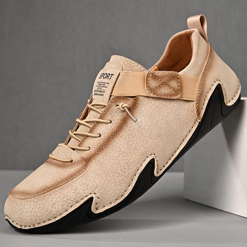 Кожаные туфли Пенни Мужские лоферы Слипоны Повседневная мужская обувь Комфортная обувь для вождения Мужская обувь на плоской подошве Прогулочная обувь Большой размер 48