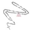 крестик на цепочке, beads 6mm