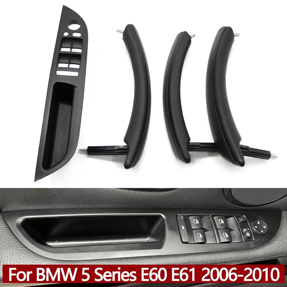 51416983703 LHD Car Driver Side Interior Handle Inner Door Armrest Panel Pull Trim Cover For BMW 5 Series E60 E61 2006-2010