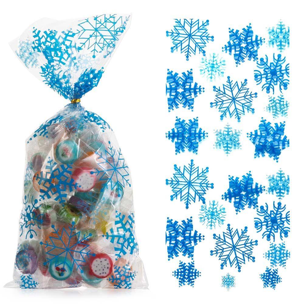 New Year Snowmen Snowflakes Gifts Box Merry Christmas Biscuit Bags Candy Treat Bag Xmas Candy Bags
