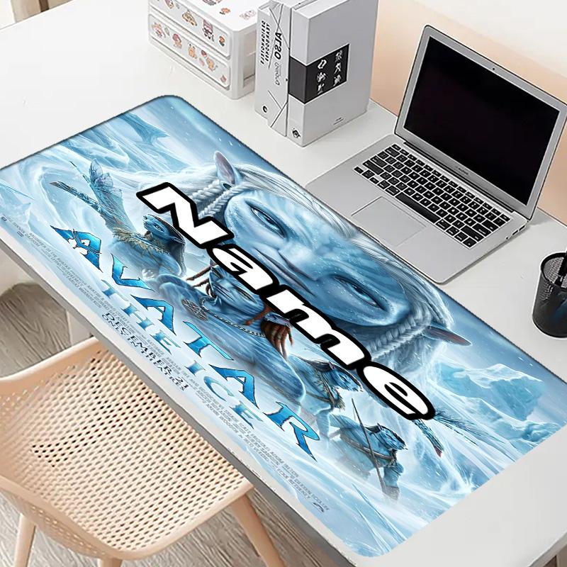 Custom Name Personalized Avatar Pattern Mousepad, Laptop PC Desk Mat, Decorative Desk Mat for Home Keyboard Pad Gift