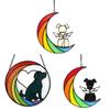 Unique Dog Bereavement Present Handmade Stained Glass Dog On Moon Lovely Pet Memorial Gift for Grieving Dog Owners