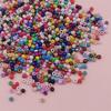 Около 1000 шт. настоящих стеклянных бусин, россыпью, для ожерелья, браслета, высококачественные ювелирные аксессуары, красочные, новые