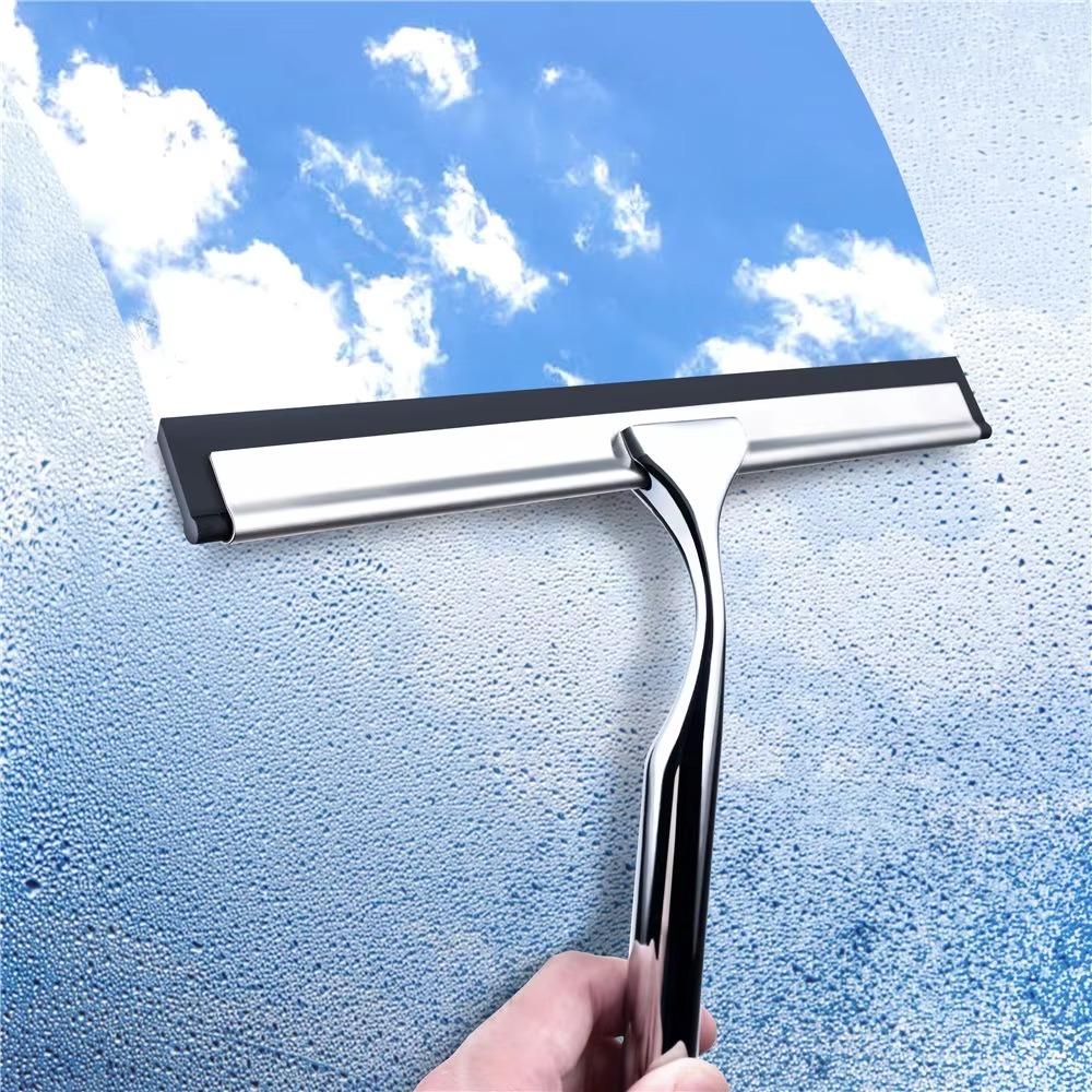 Non-slip Handle T Shape Glass Wiper with Hook Windshield Scraper Shower Squeegee  Cleaning Tool