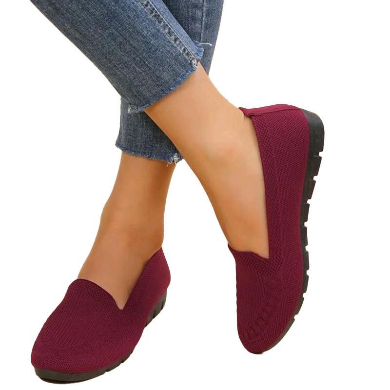 Женские повседневные туфли-рыбаки на плоской подошве, размер 42 — идеальный вариант для мам среднего и пожилого возраста