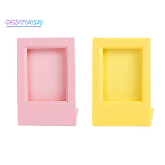 2 шт. 3-дюймовая фоторамка, отдельно стоящая L-образная форма, дисплей для хранения фотографий, однотонная акриловая долговечная настольная фоторамка с защитой от трещин