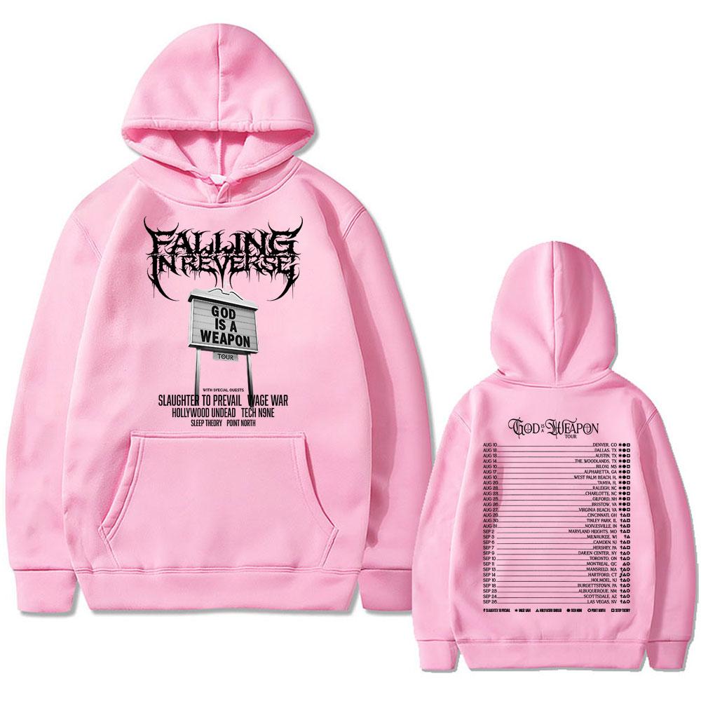 Знаменитая рок-группа Falling in Reverse Мировой тур Худи Мужчины Женщины Повседневная Толстовка Оверсайз Мужская Готика Винтаж Уличная одежда