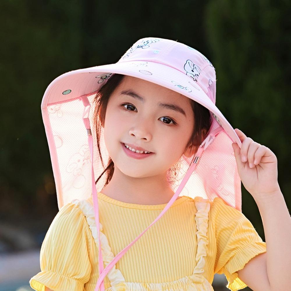 Anti-UV Fisherman Hat Wide Brim Bucket Hat New Beach Hat Boys Girls