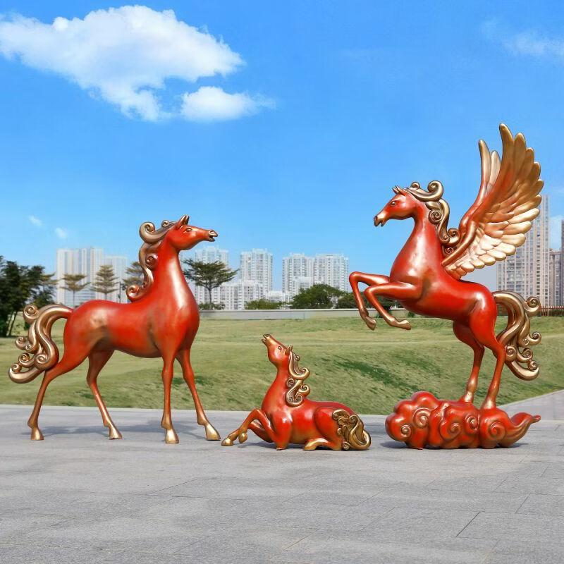 Yanziran Large Fiberglass Horse Sculpture
