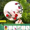 Сделай сам консервированный свежий цветок ручной веер креативный подарок на вечеринку украшение дома модный декоративный китайский японский веер универсальный новый