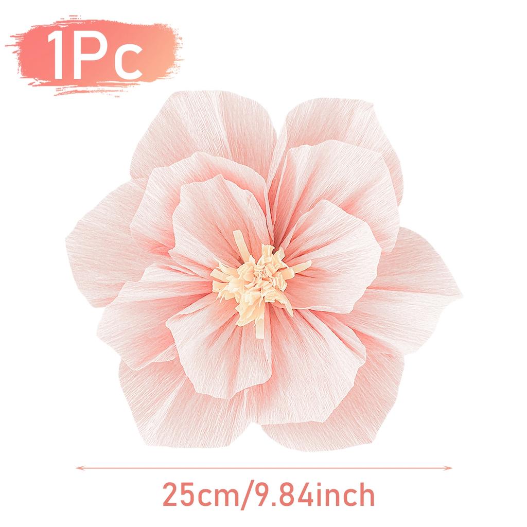 Three-dimensional Crepe Paper Flower DIY Background Wall Layout Kindergarten Birthday Party Supplies Home Wedding Backdrop Decor