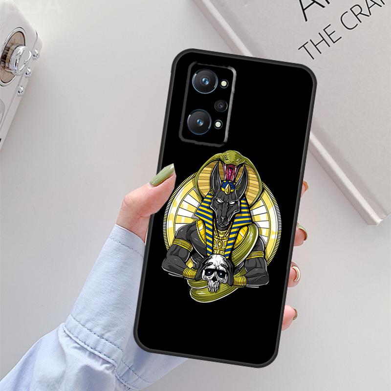 Египет Нефертити Анубис Анх Для Realme 11 10 12 13 14 Pro Plus GT 5 6 6T GT7 Pro C67 C61 C53 C51 C21Y C25S C55 C75 Чехол