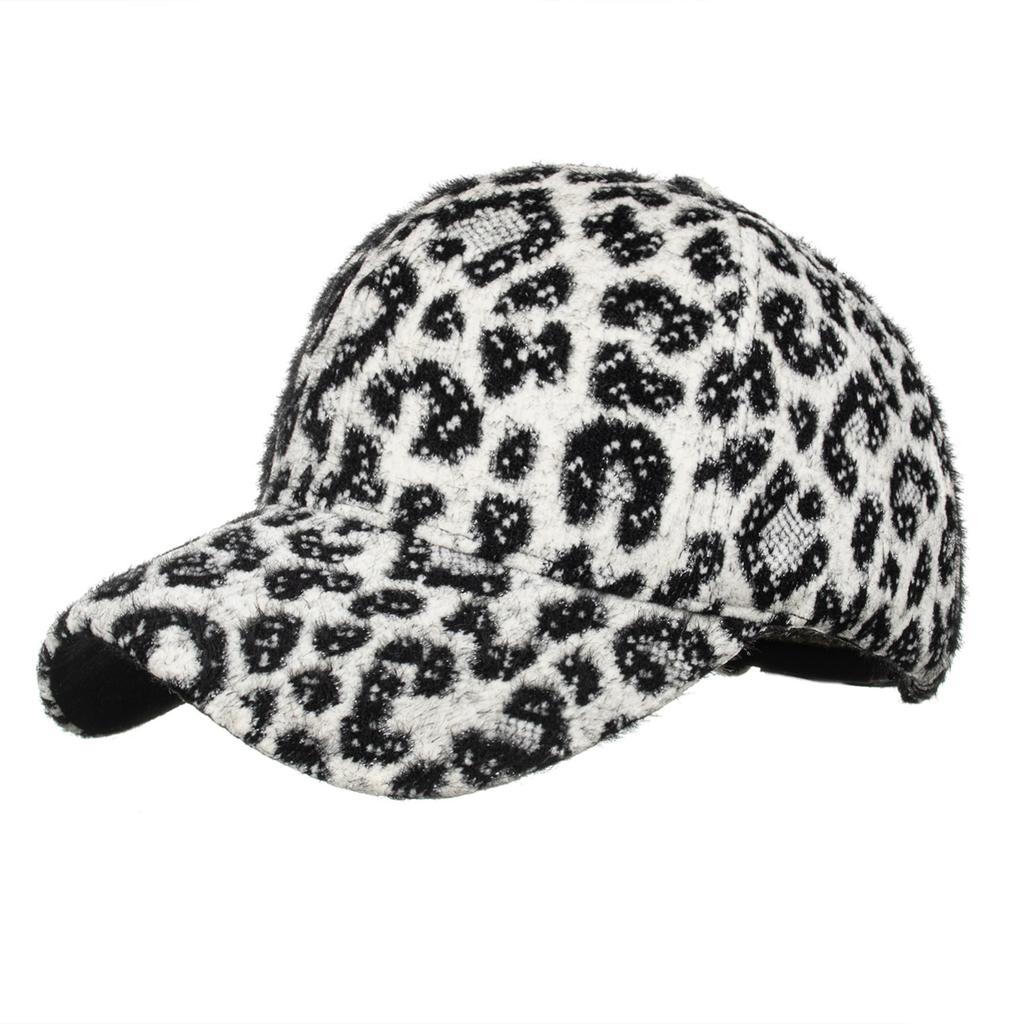 Autumn and Winter New Leopard Print Baseball Cap Cap Sun Cap