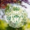 10 Inch Metal Wind Spinner Handcrafted Floral Design 360 Degree Rotation for Garden Balcony Lawn Outdoor Decor All Season Gift