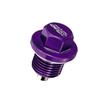 KYO-EI MAGNET DRAIN BOLT2 Magnetic Drain Bolt, 14HEX M16 X P1.5, Lower Neck 0.6 Inches (14 Mm), MAG-24 Purple