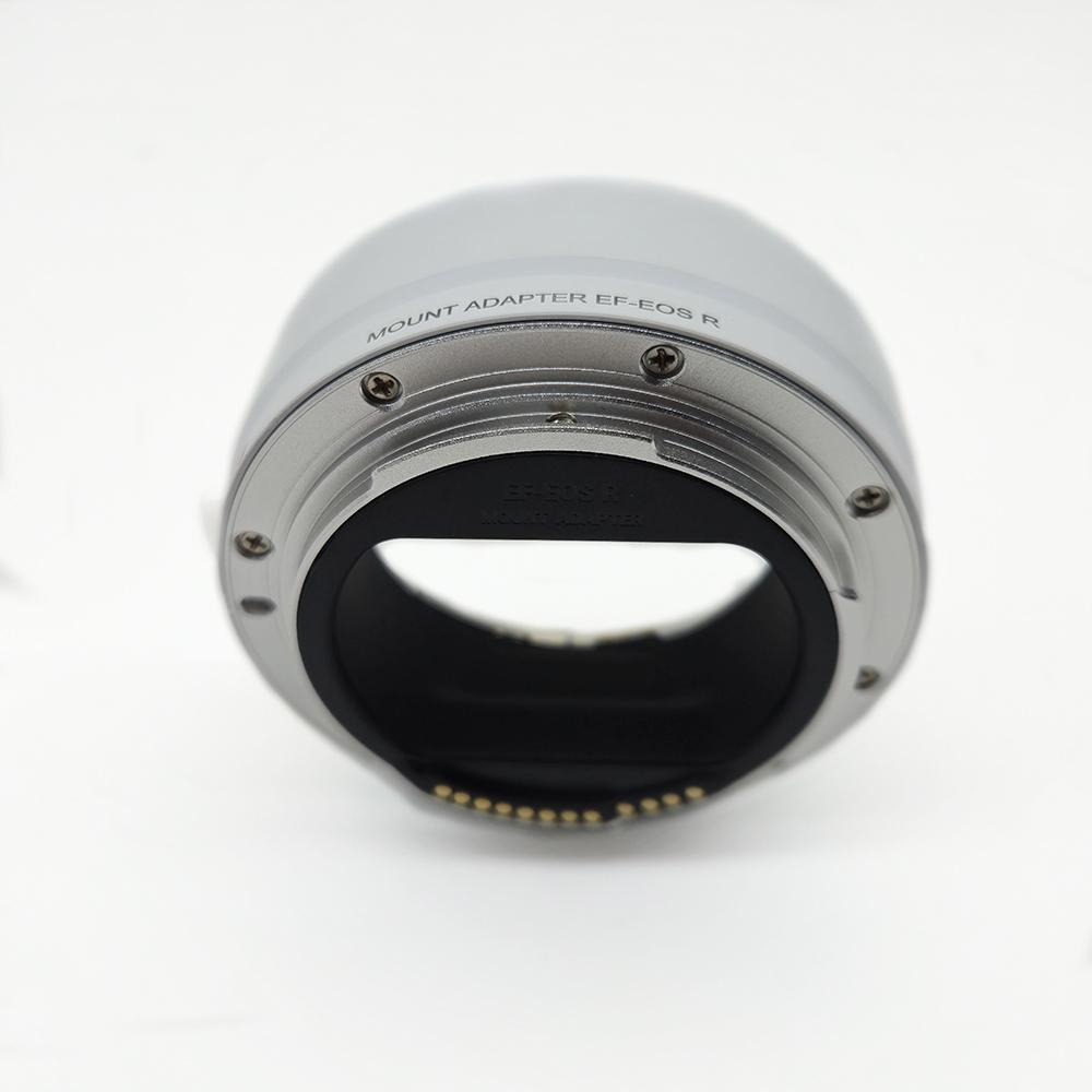 Белый адаптер крепления объектива EF-EOS R для объективов Canon EF/EF-S, совместимый с камерами EOS R, конвертер объектива с автофокусом, кольцо управления