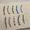 Design Sweet Girls Lovely Women Jewelry Retro Ear Bone Stud Korean Style Earring Colorful Bead