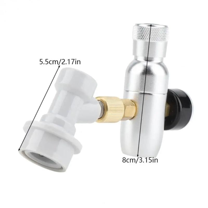 Multifuntional CO2 Regulator 0-60PSI Small Gas Regulator Suitable for Home Brew Enthusiasts and Sodas Water Lovers