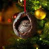 Christmas Animal Ornament Cartoon Forest Animal Hanging Decoration 2D Flat Acrylic Pendant for Christmas Tree Decor