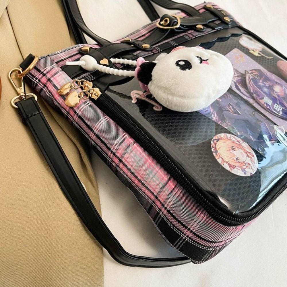 Y2K Cartoon Anime Itabag Large Capacity Transparent Shoulder Bag Creative JK Crossbody Bag Outdoor