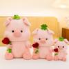 New Cute Little Pig Doll Plush Toy Love Roses Bouquet Girlfriend Birthday Valentine's Day Gift