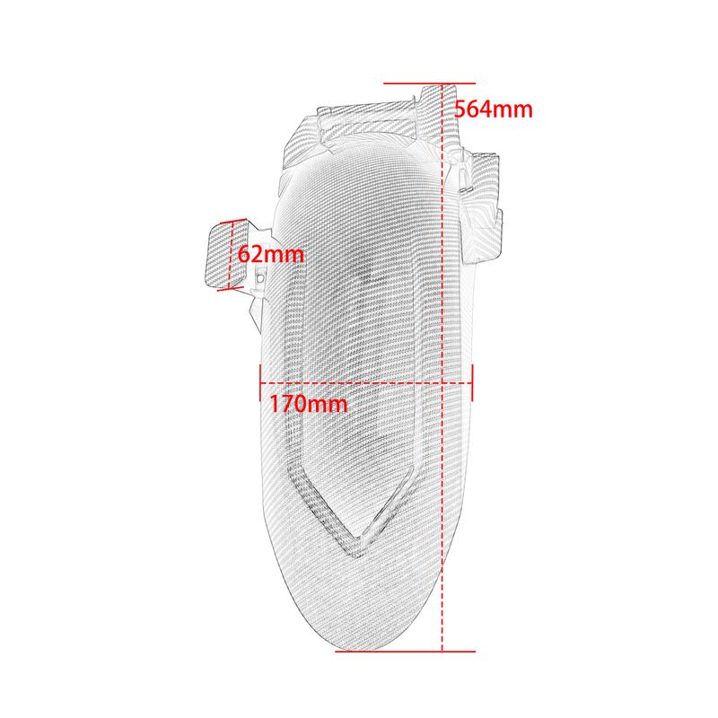 For ZONTES 368G G368 368 G 2024 2025 Mid Mudguard Wheel Cover Black Rear Fender Mudguard Wheel Hugger Splash Guard Motorcycle