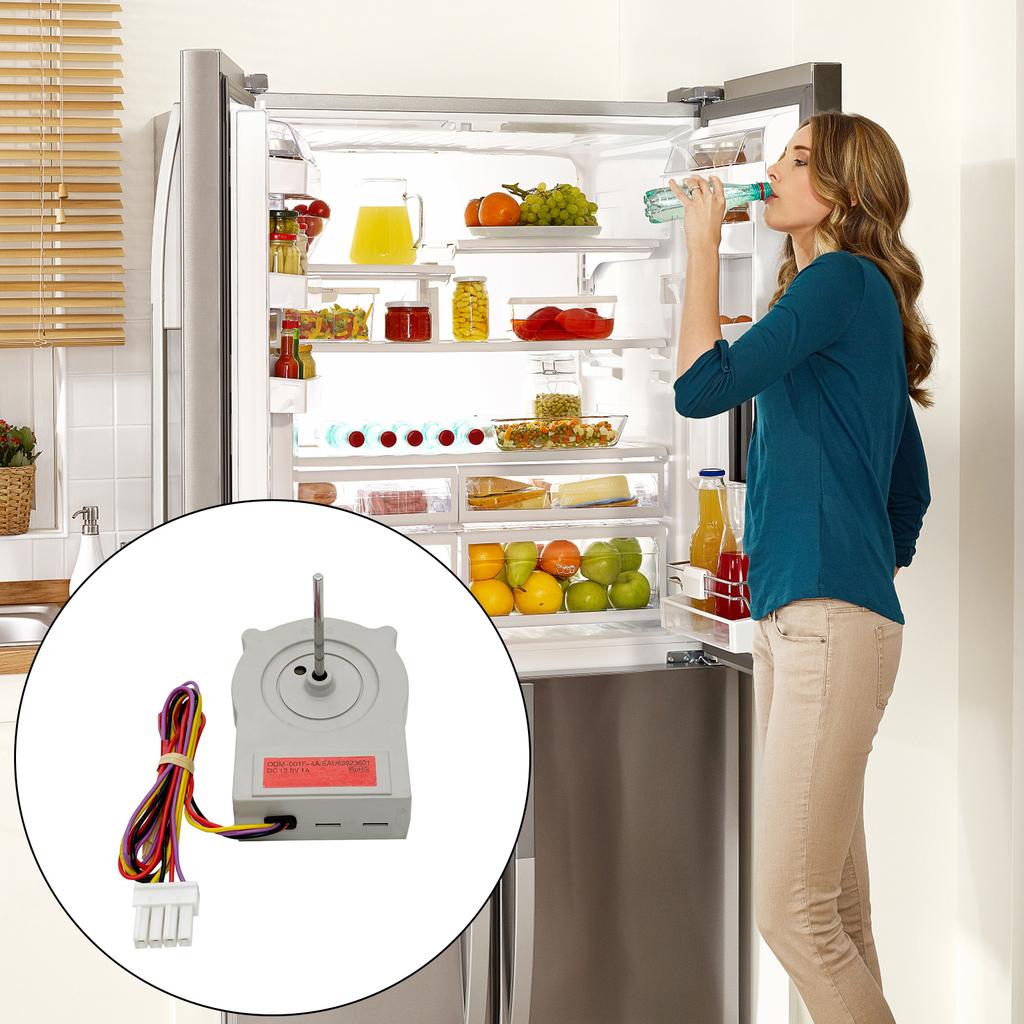 Компонент охлаждения холодильника Высокомоментный пластиковый мотор вентилятора Тихая работа для стабильного контроля температуры