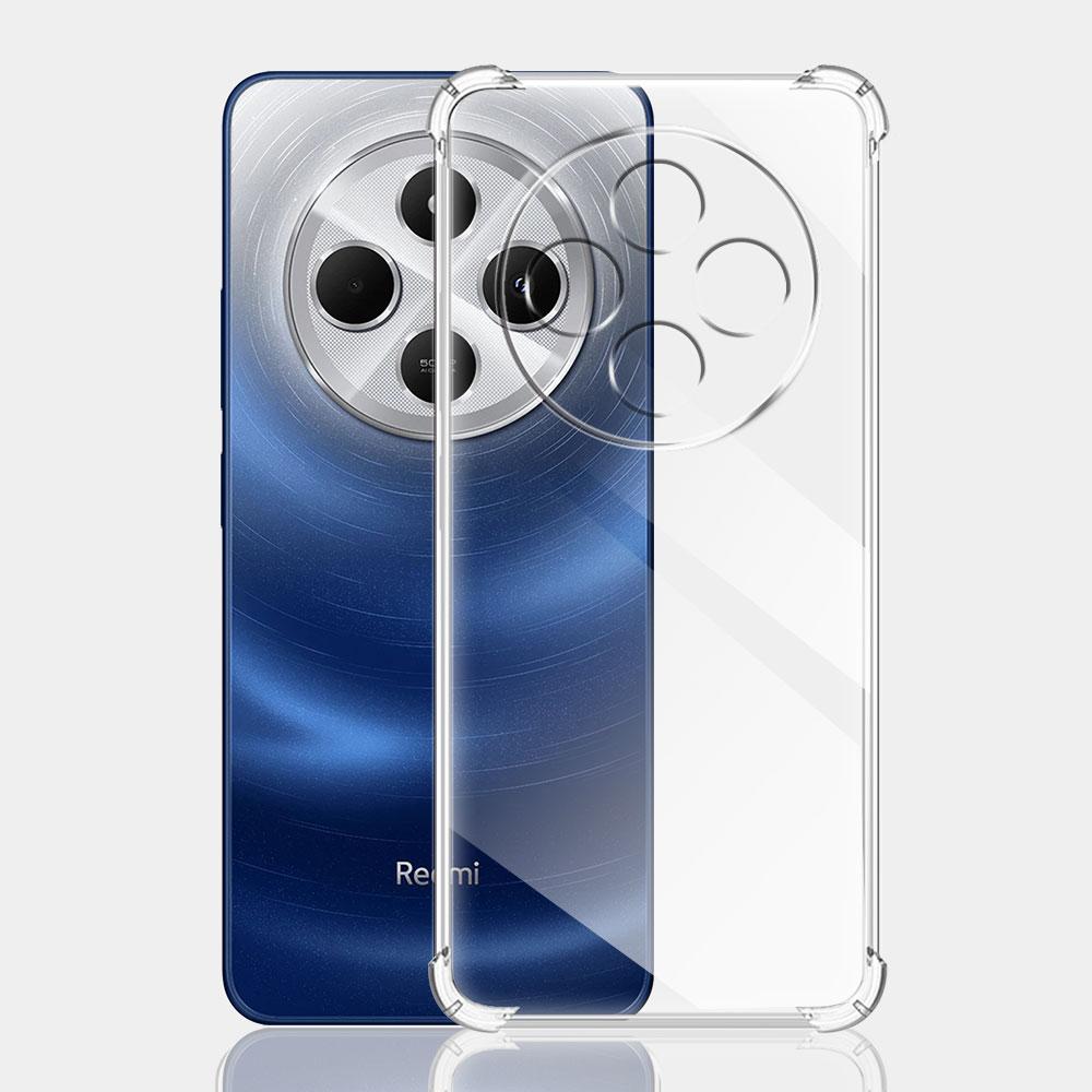 Clear Shockproof Airbag Case For Redmi 14C Poco C75 Soft Silicone Phone Cover For Xiaomi Redmi 14R 5G Protector Crystal Fundas
