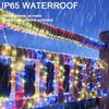 7M/12M Outdoor Solar Tube Rope LED String Light Garden Waterproof Fairy Lights For Christmas Decoration Wedding Party Led Lamp