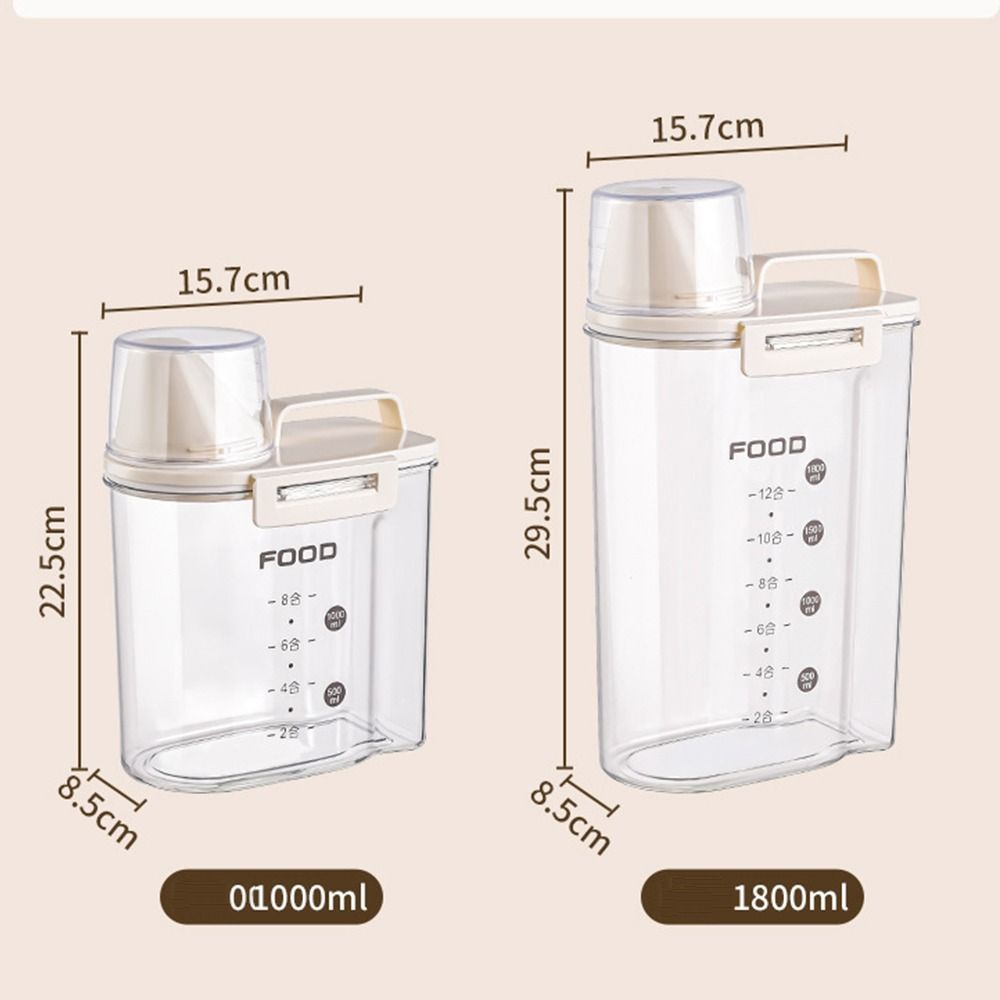 Банки распределителя овсянки пищевого качества влагостойкие загерметизированные для хранения кухни