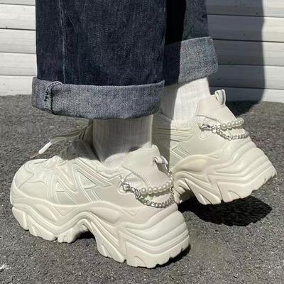 Импортные зимние новые туфли на низком ходу женские туфли для папы женская обувь повседневная спортивная обувь с круглым носком на шнуровке на высоком каблуке