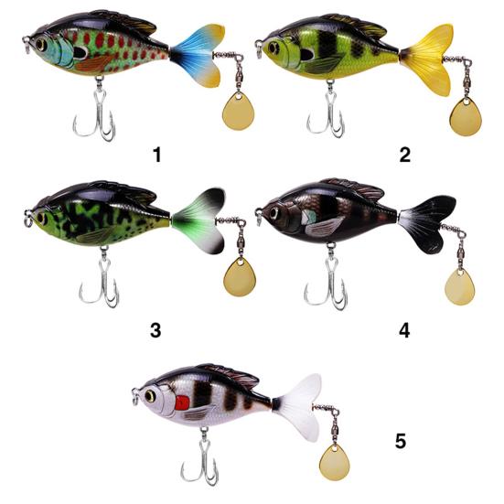 9см/16.8г Яркий Вращающийся Пропеллер Трактор Рыболовная Приманка Твердая Приманка для Рыбалки