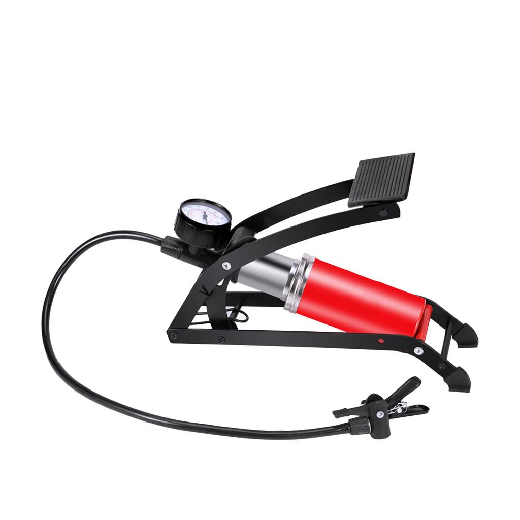 Велосипедный напольный ножной насос с манометром портативный воздушный насос высокого давления для автомобилей велосипедные спортивные мячи