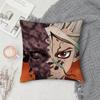 Anime DDrSSTONE Pillow Case Square DoubleSided Printing Short Plush Sofa Cushion Cover Bedroom Bedside Pillow