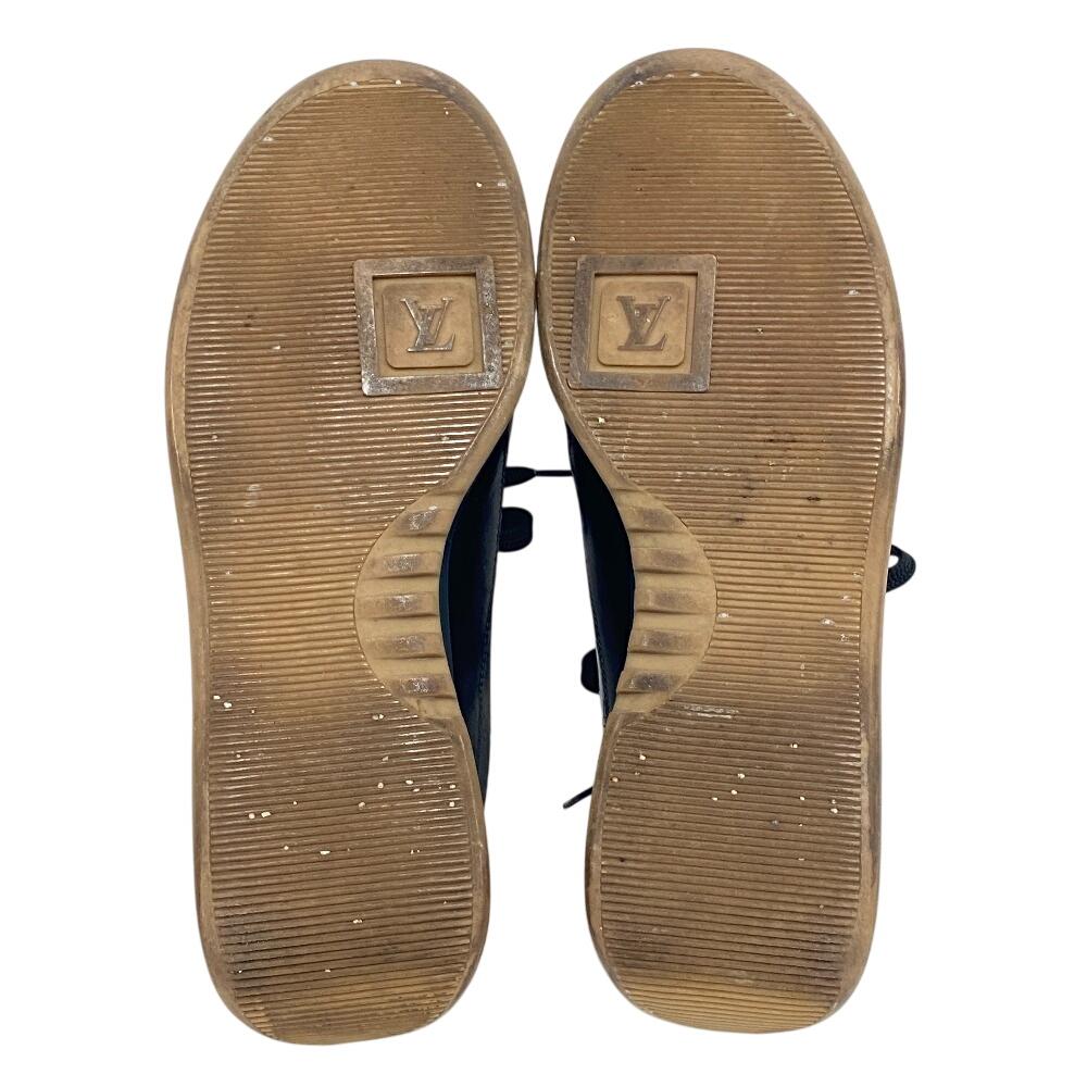 Louis Vuitton Кроссовки Monogram с низким вырезом из кожи черная кожа Б/У