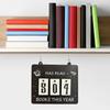 Yousheng Hanging Book Read Tracker Handmade Wooden Book Counter Has Read Book This Year Bookshelf Hanging Sign Book Lovers Gift