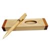 Wood Ballpoint Pen Set With Pencil Case Ergonomic Grip Wood Signing Pen with Metal Pen Clip For Professional Collectors