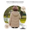 Mom's 2023 Fleece-Lined Winter Jacket - Mid-Length Cotton-Padded Coat for Middle-Aged & Elderly Women.
