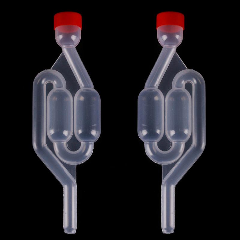 Plastic Air Lock Check Valve for Home Winemaking - One-way Fermentation Water Seal for Beer, Wine, and Yeast